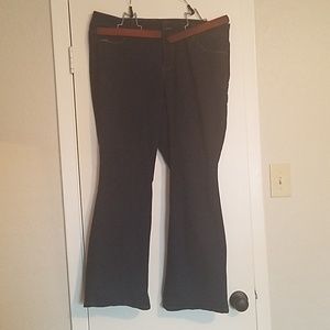 Faded Gloey, Dark Boot Cut Jeans, 20W